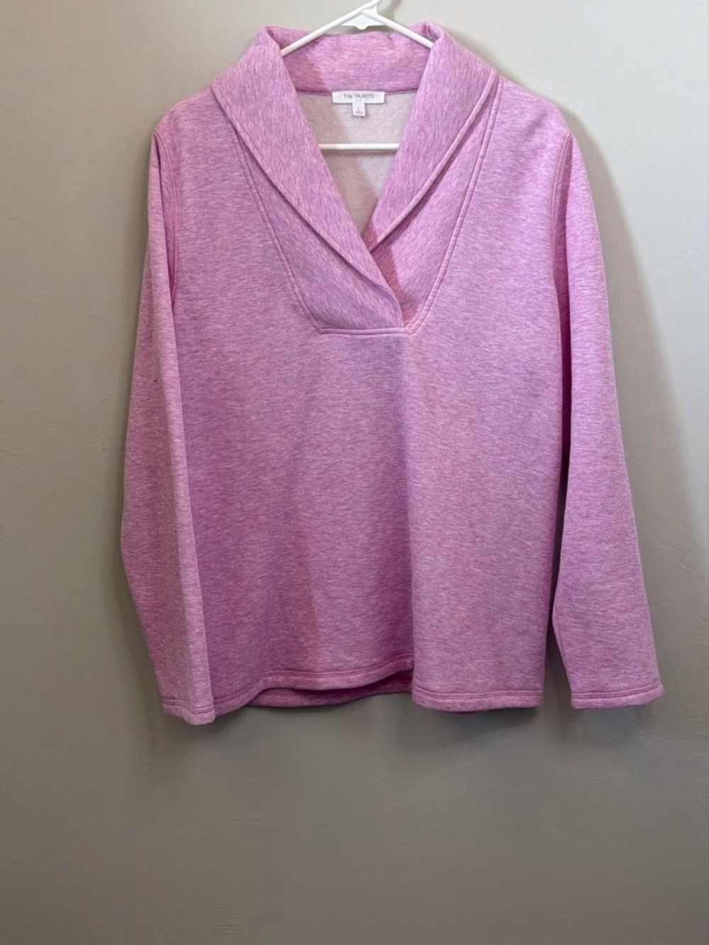 Talbots Women's Pink Long Sleeve Pullover Top